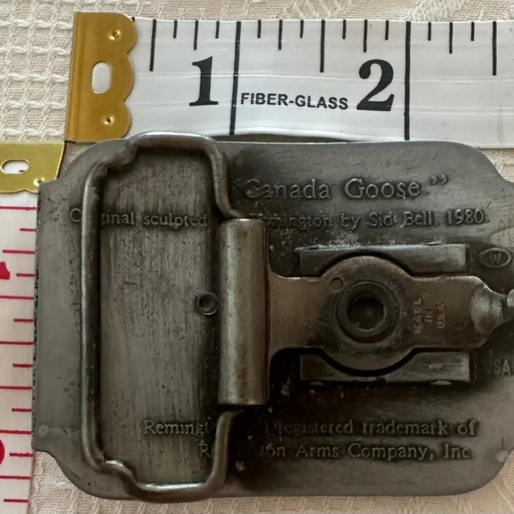 Remington First in the Field Belt Buckle, Canada Goose Vintage